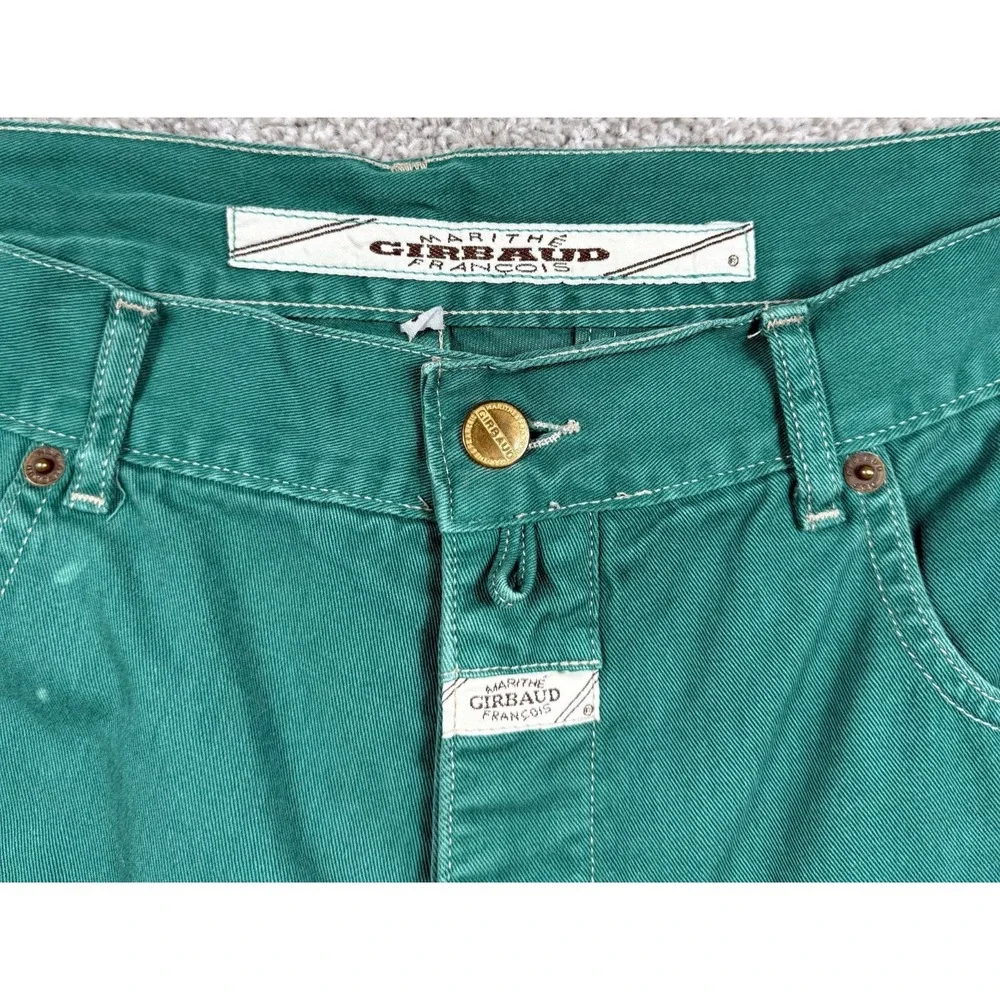 Vintage Marithe Francois Girbaud Shorts Men's 34 Green Carpenter Y2K USA